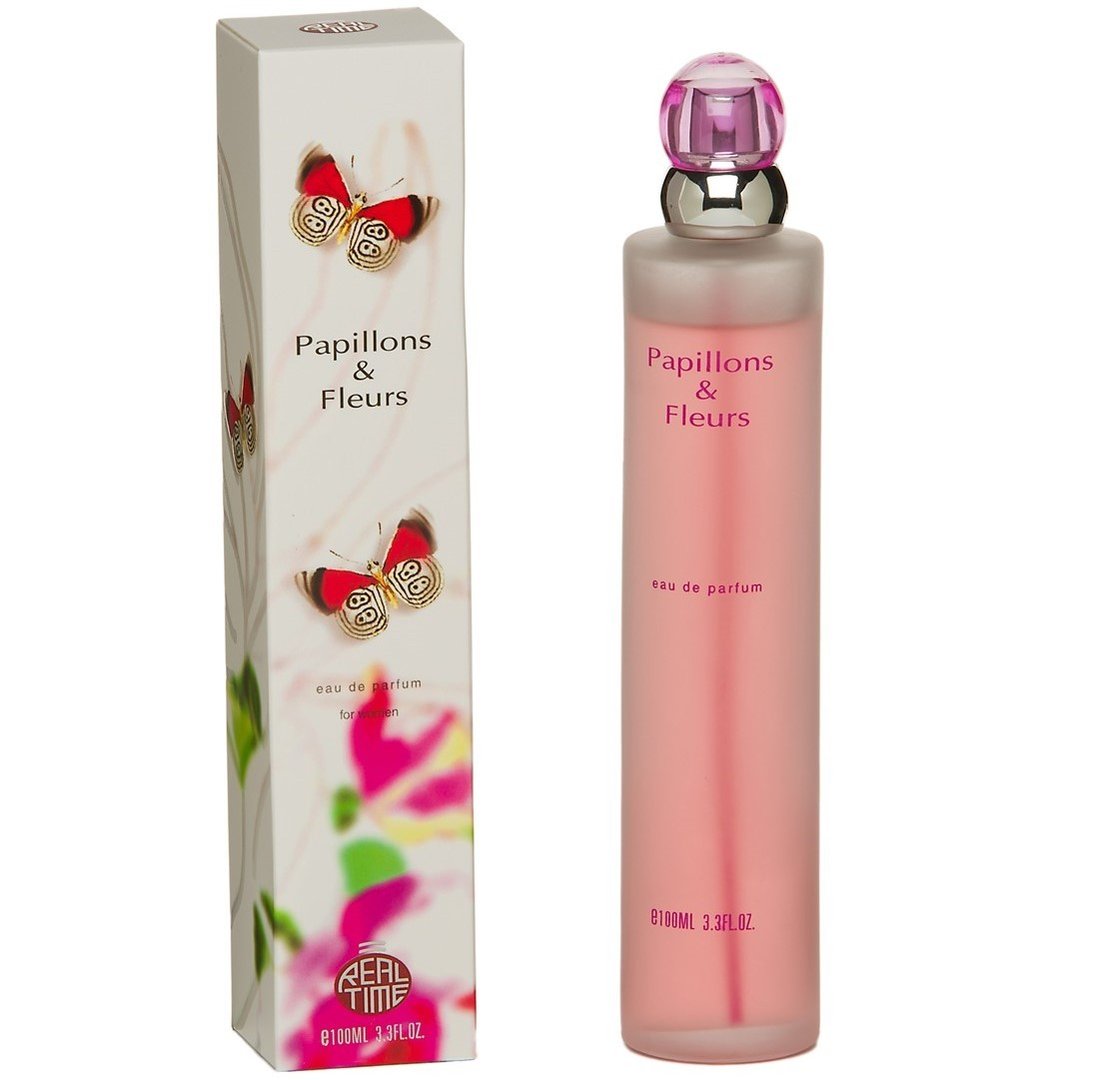 eau de parfum femme 100ml REAL TIME papillons fleurs
