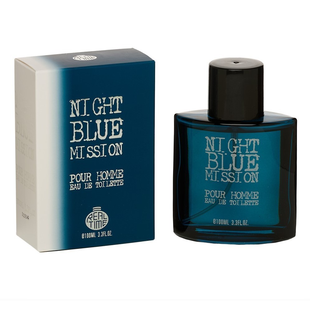 eau de toilette homme 100ml REAL TIME Night Blue Mission