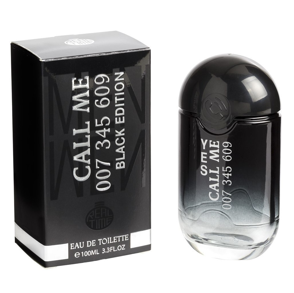 eau de toilette homme 100ml REAL TIME Call Me Black Edtion