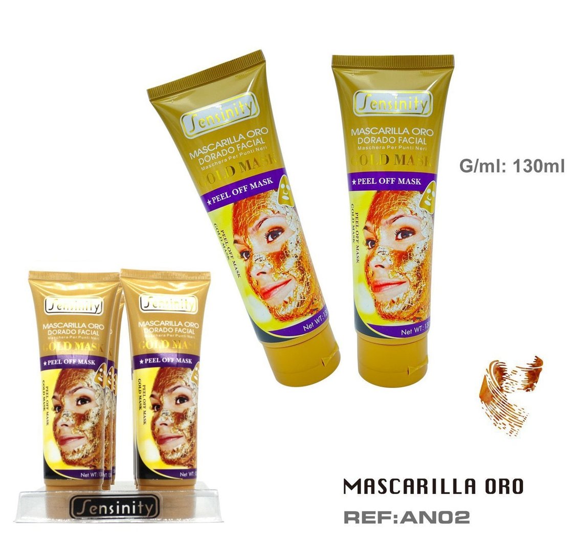 MASCARILLA FACIAL ORO (2.95€ UNIDAD) PACK 6 SENSINITY
