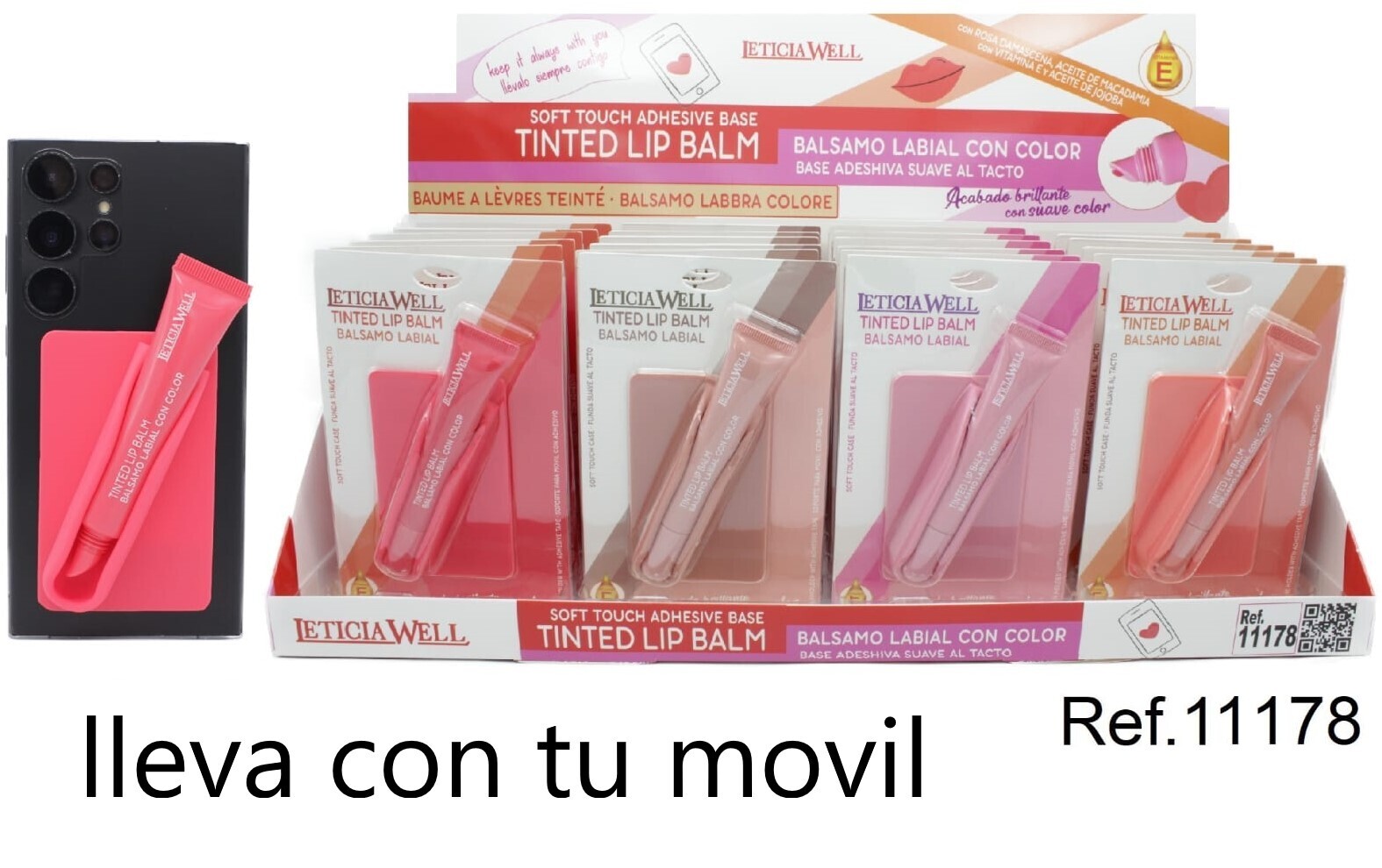 BALSAMO LABIAL (1,85 €‚ UNIDAD) PACK 24 LETICIA WELL