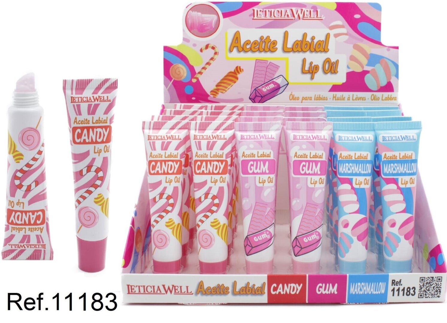 ACEITE LABIAL(0.60€‚ UNIDAD) PACK 24 LETICIA WELL