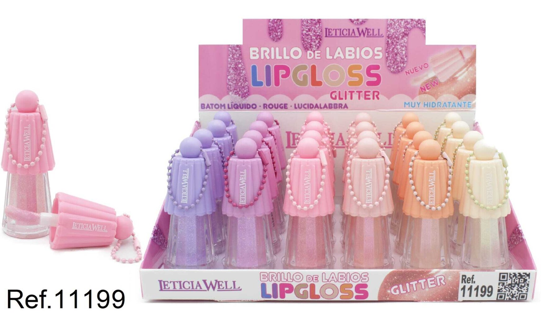 BRILLO LABIOS(0.85€‚ UNIDAD) PACK 24 LETICIA WELL