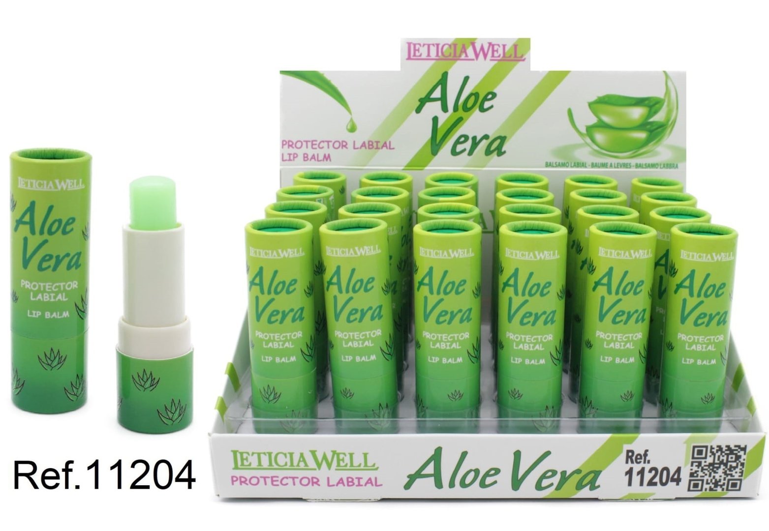 PROTECTOR LABIAL (0.60€ UNIDAD) PACK 24 LETICIA WELL