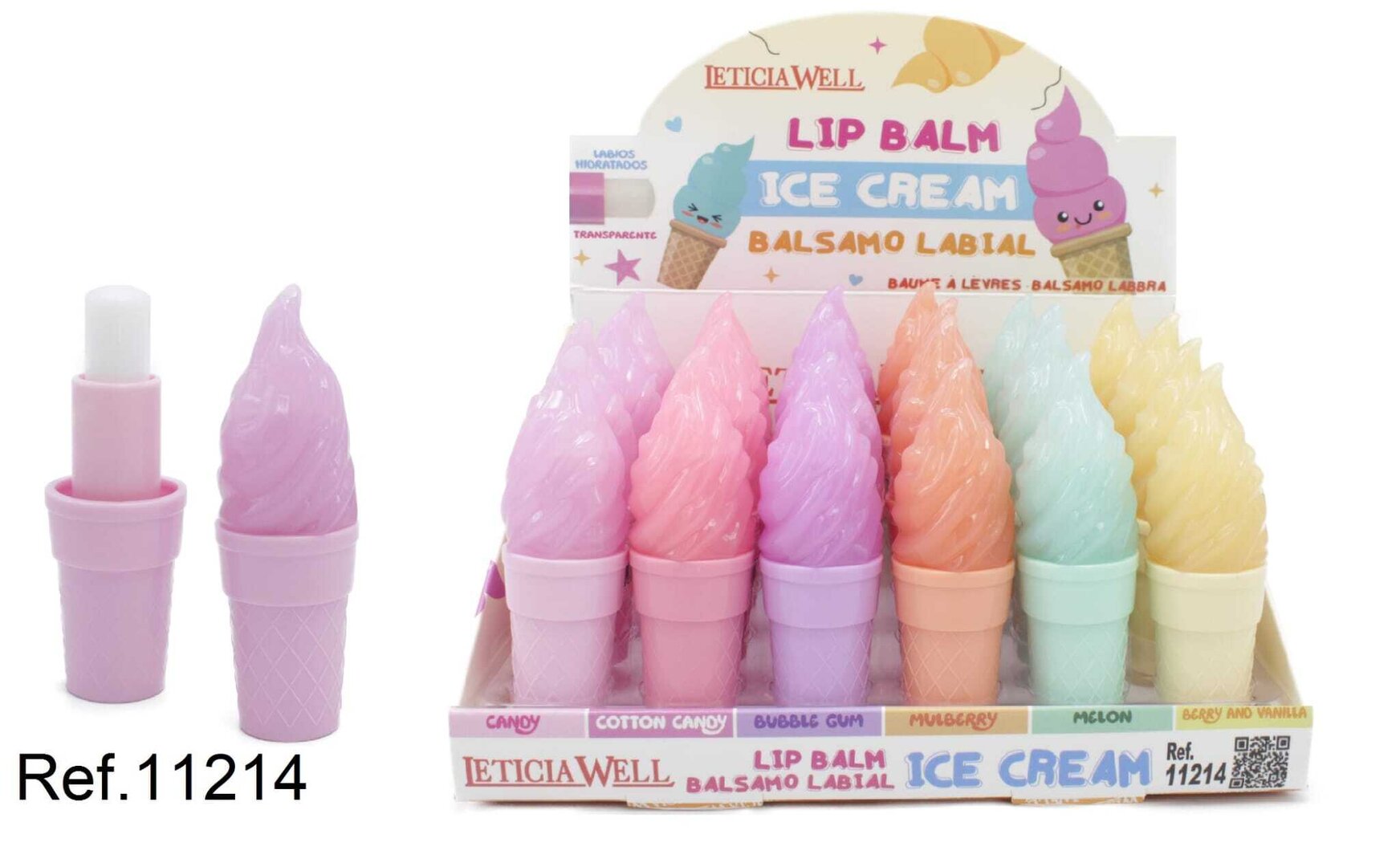 BALSAMO LABIAL 0.49 €‚ UNIDAD) PACK 24 LETICIA WELL