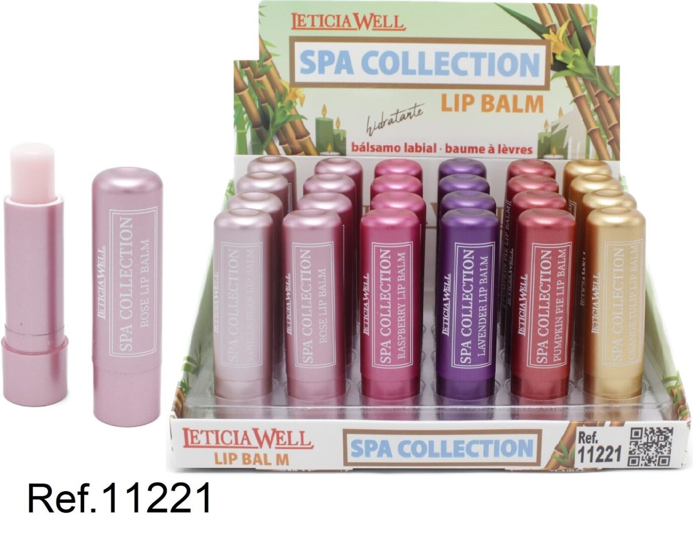 BALSAMO LABIAL 0,55 €‚ UNIDAD) PACK 24 LETICIA WELL