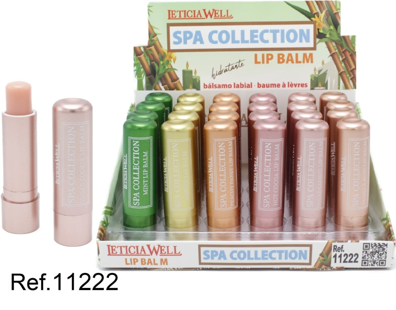 BALSAMO LABIAL 0,55 €‚ UNIDAD) PACK 24 LETICIA WELL