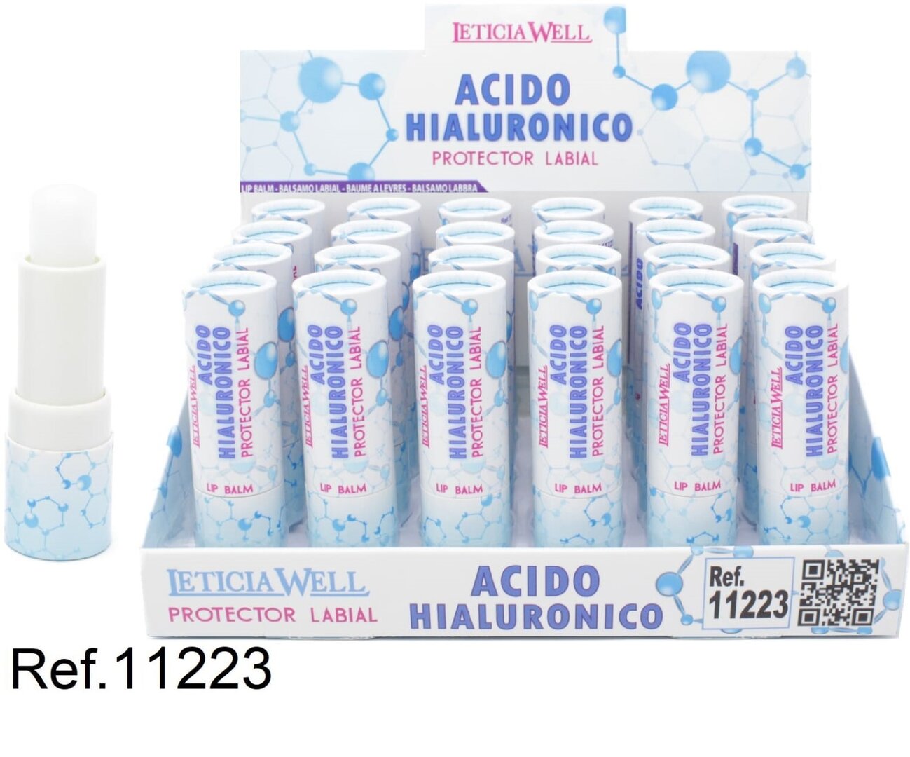 PROTECTOR LABIAL (0.65€ UNIDAD) PACK 24 LETICIA WELL