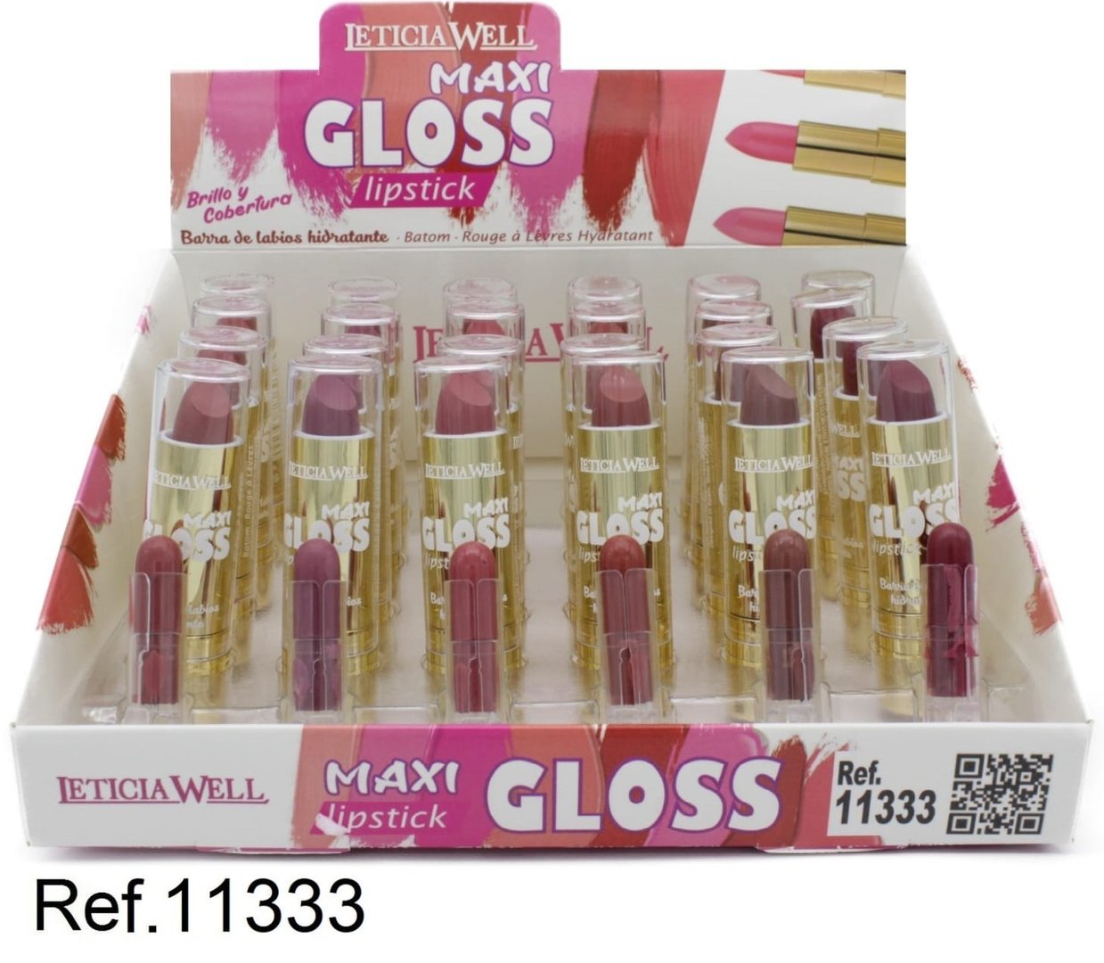 BARRA DE LABIOS (0.52€‚ UNIDAD) PACK 24 LETICIA WELL