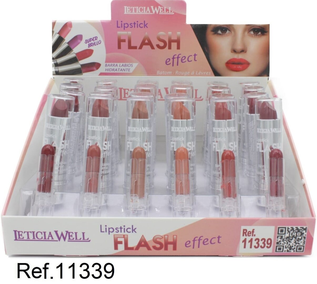 BARRA DE LABIOS (0.55€‚ UNIDAD) PACK 24 LETICIA WELL