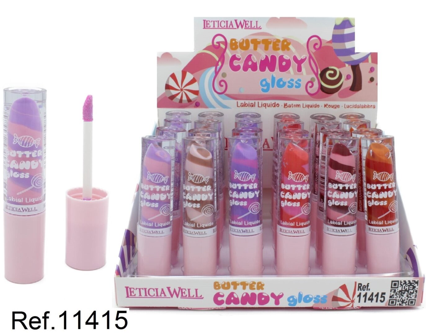 LABIAL LIQUIDO (0.75€ UNIDAD) PACK 24 LETICIA WELL