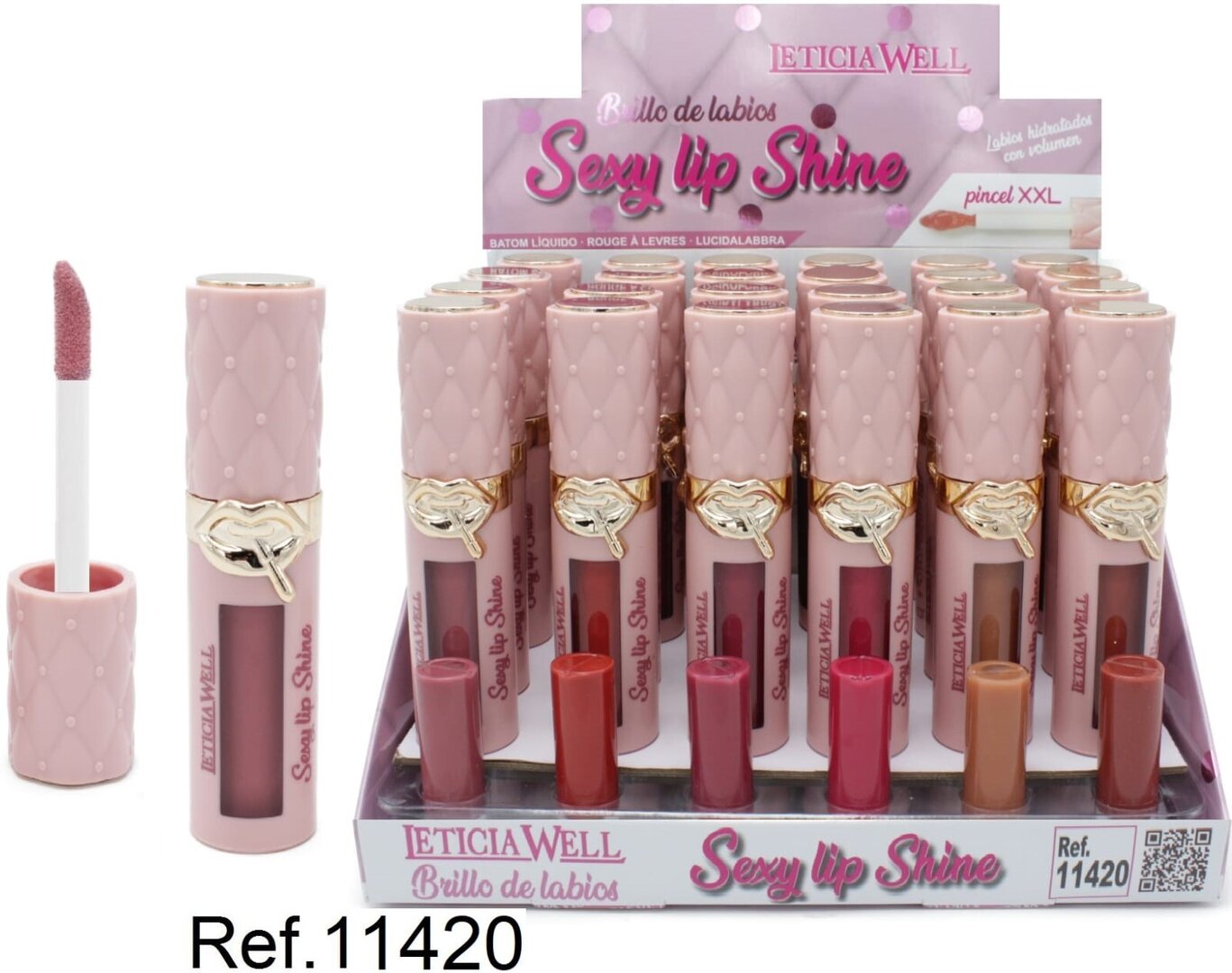BRILLO LABIOS(0,95 €‚ UNIDAD) PACK 24 LETICIA WELL