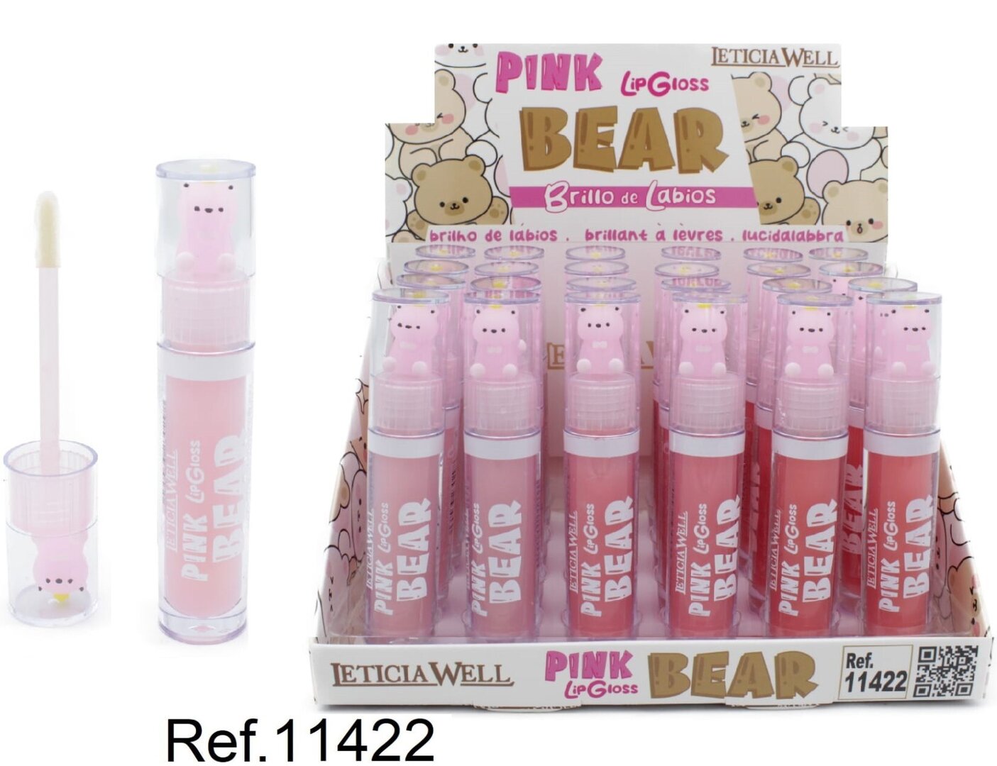 BRILLO LABIOS(0.65€‚ UNIDAD) PACK 24 LETICIA WELL
