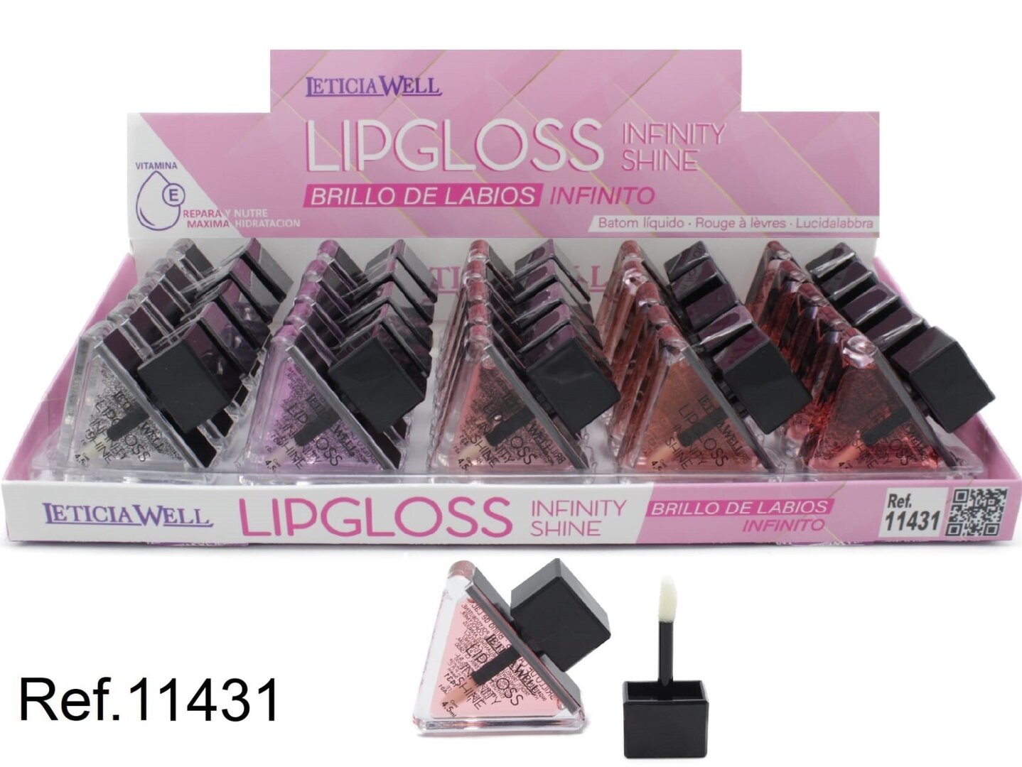 BRILLO LABIOS(0.69€‚ UNIDAD) PACK 25 LETICIA WELL