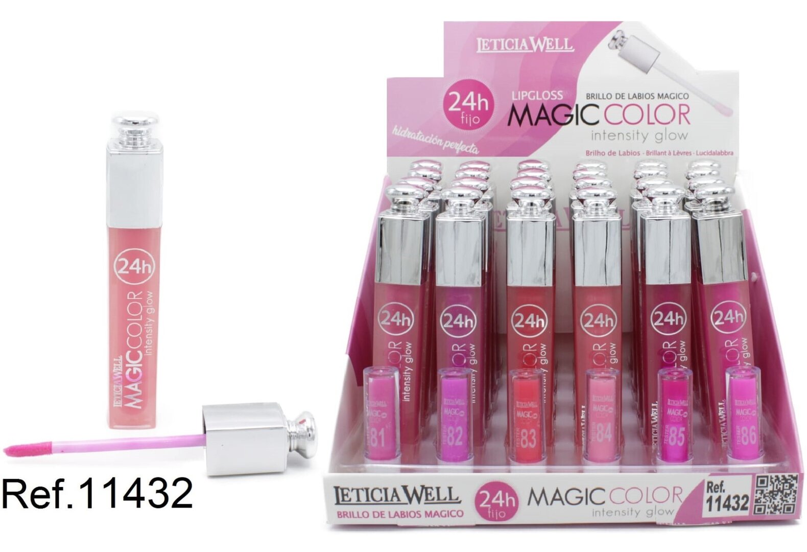 BRILLO LABIOS(0.75€‚ UNIDAD) PACK 24 LETICIA WELL