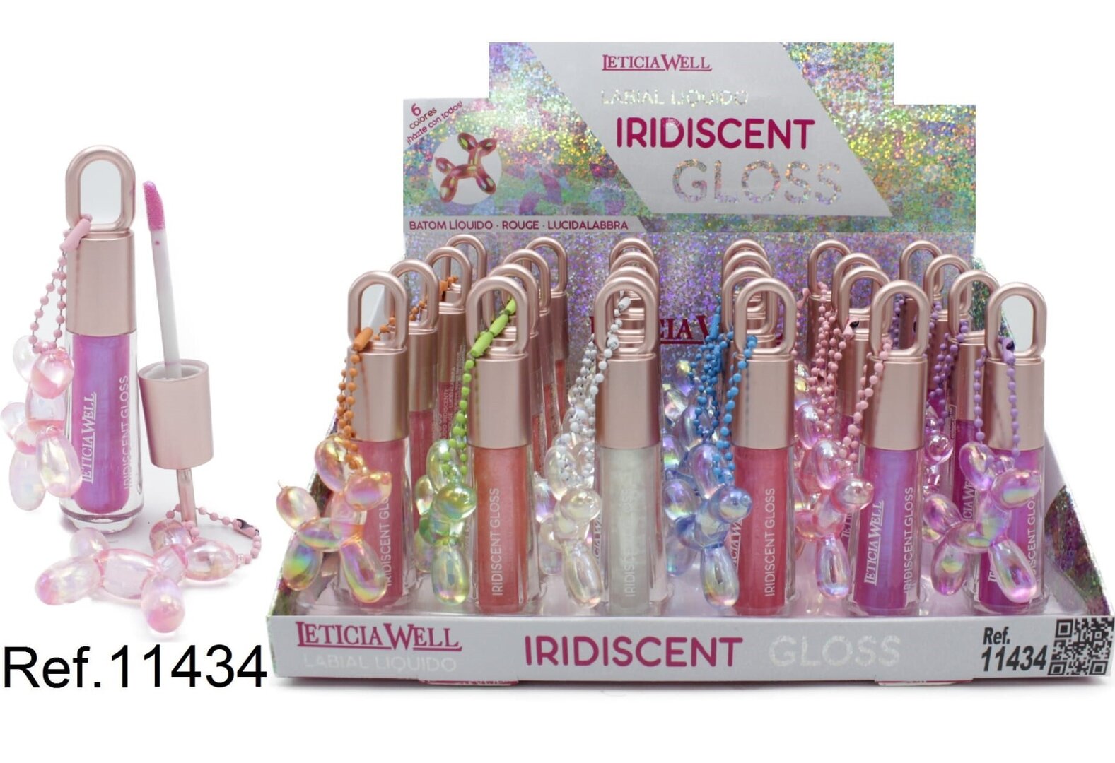 LABIAL LIQUIDO (0.95€ UNIDAD) PACK 24 LETICIA WELL
