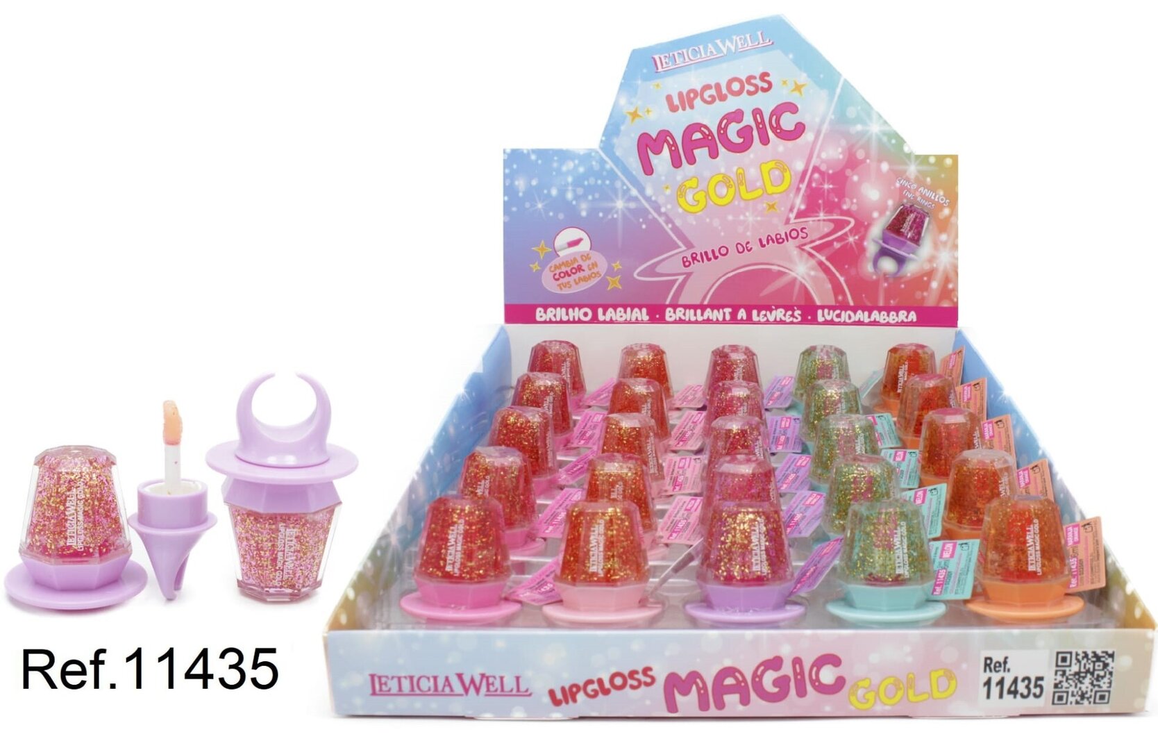 BRILLO LABIOS(0,82 €‚ UNIDAD) PACK 25 LETICIA WELL
