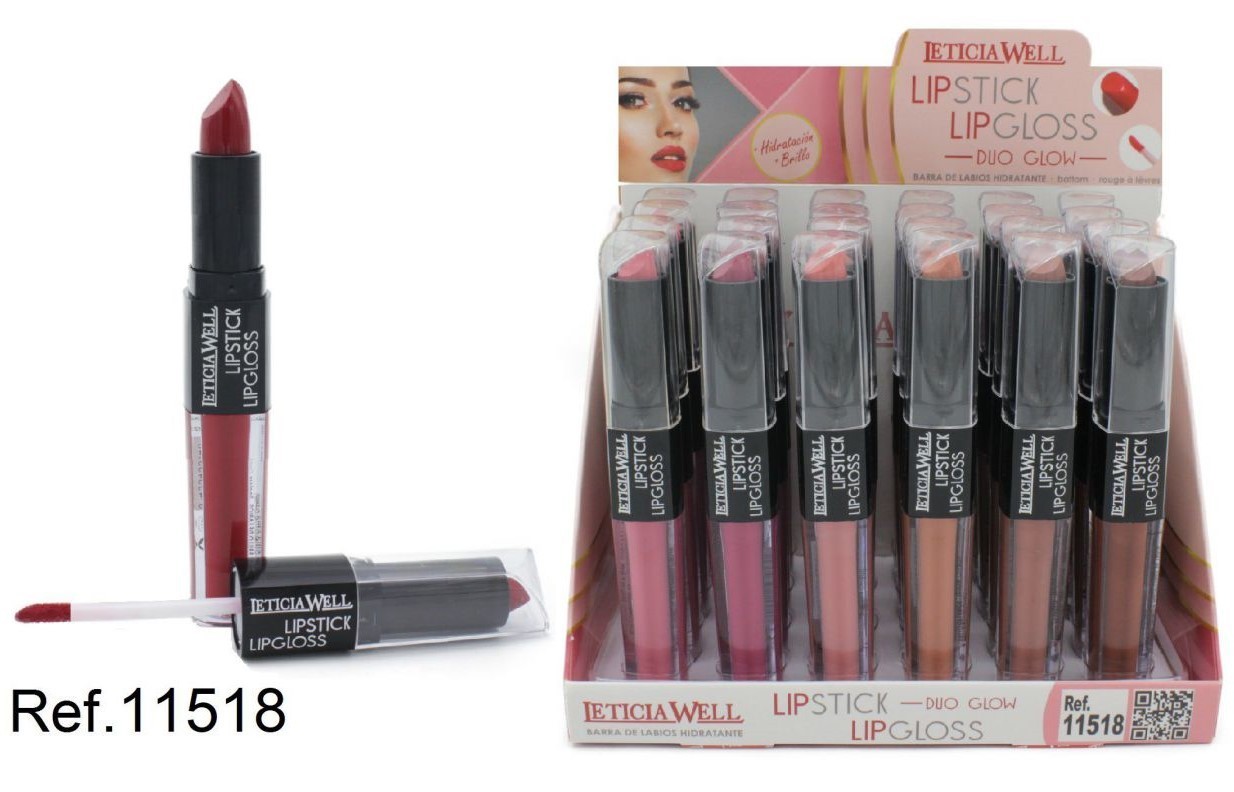 BARRA DE LABIOS / LIPGLOSS(0.90€ UNIDAD) PACK 24 LETICIA WELL