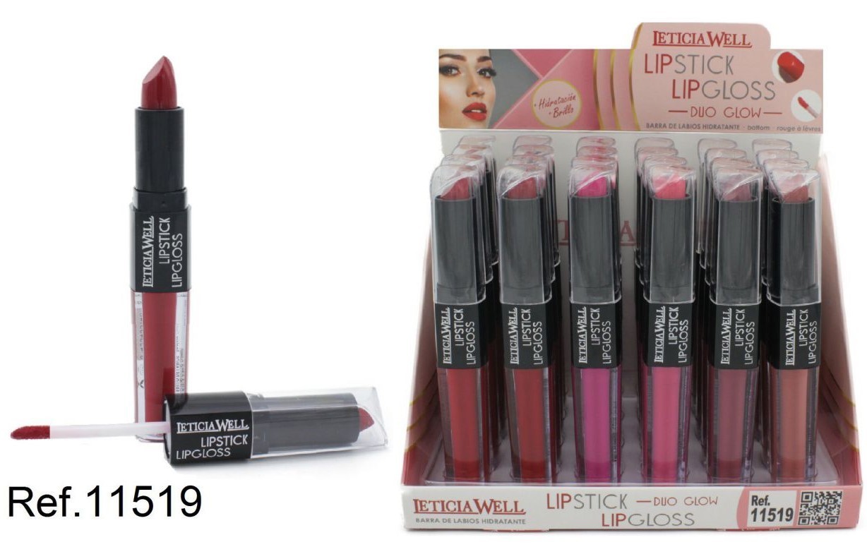 BARRA DE LABIOS / LIPGLOSS(0.90€ UNIDAD) PACK 24 LETICIA WELL
