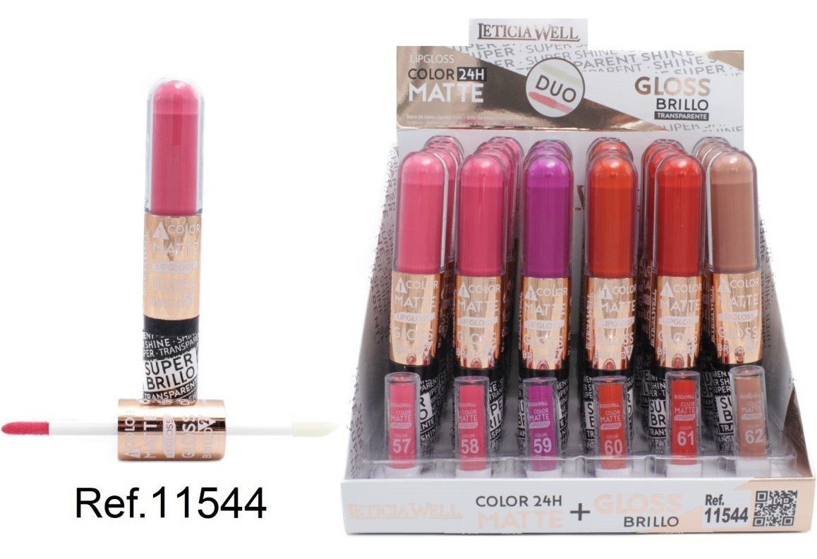 BRILLO LABIOS (0.90€ UNIDAD) PACK 24 LETICIA WELL