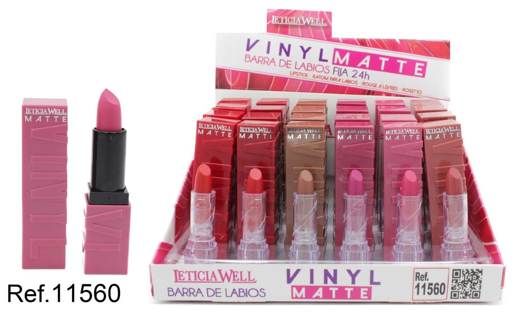 BARRA DE LABIOS (0.75€ UNIDAD) PACK 24 LETICIA WELL