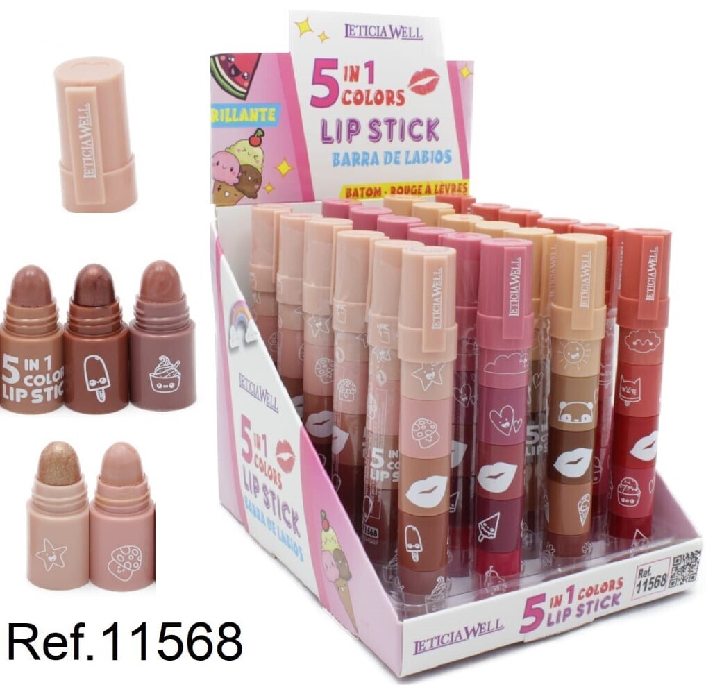 BARRA DE LABIOS (0,90 € UNIDAD) PACK 24 LETICIA WELL