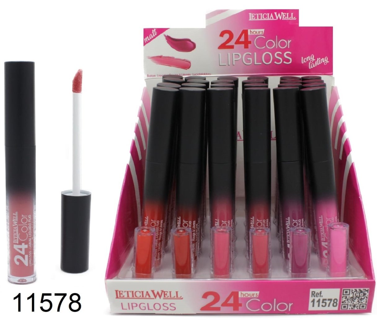 BRILLO LABIOS (0.75€‚ UNIDAD) PACK 24 LETICIA WELL