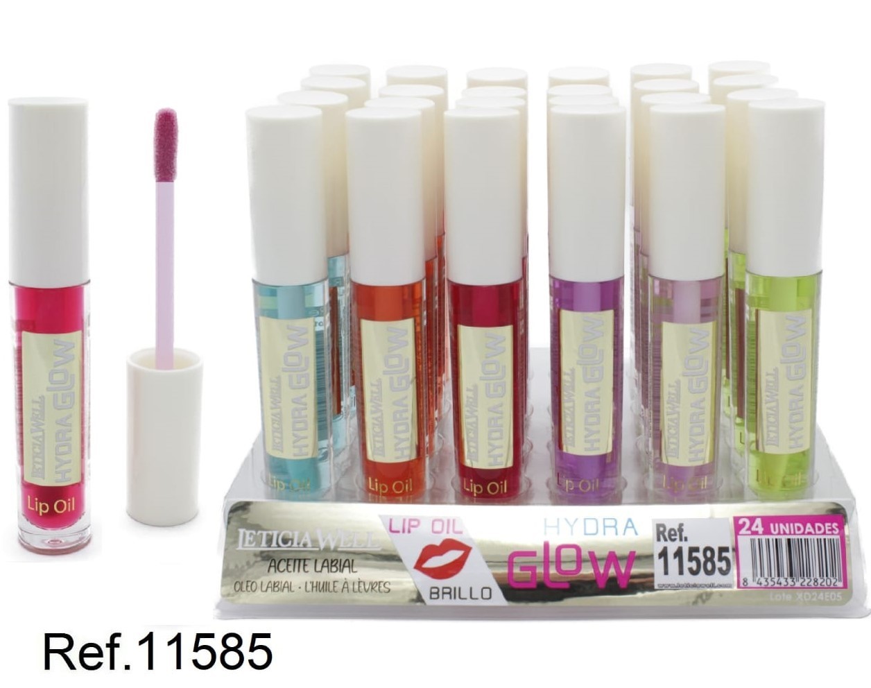 ACEITE LABIAL(0.65€‚ UNIDAD) PACK 24 LETICIA WELL