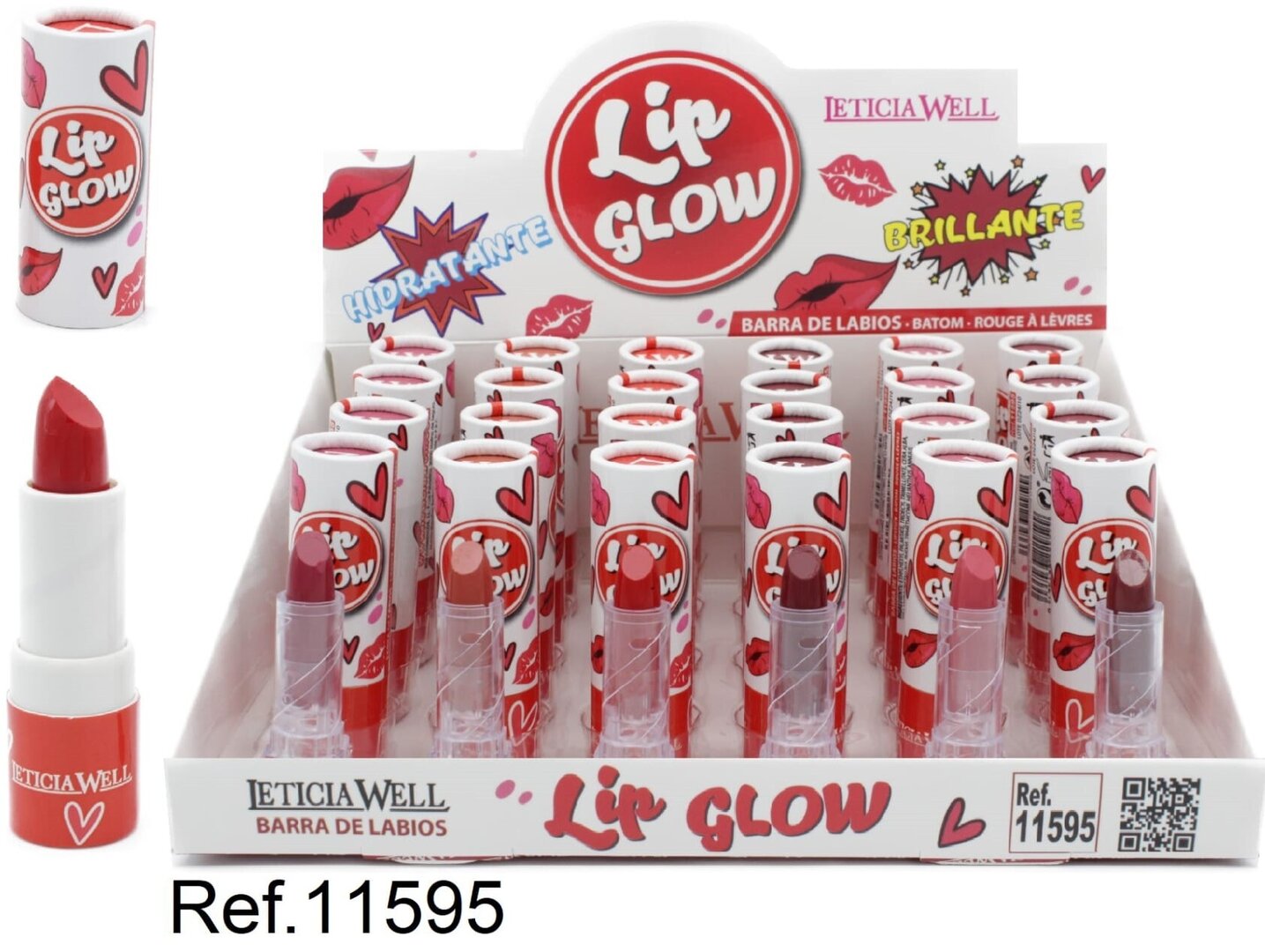 BRILLO LABIOS(0.65€‚ UNIDAD) PACK 24 LETICIA WELL