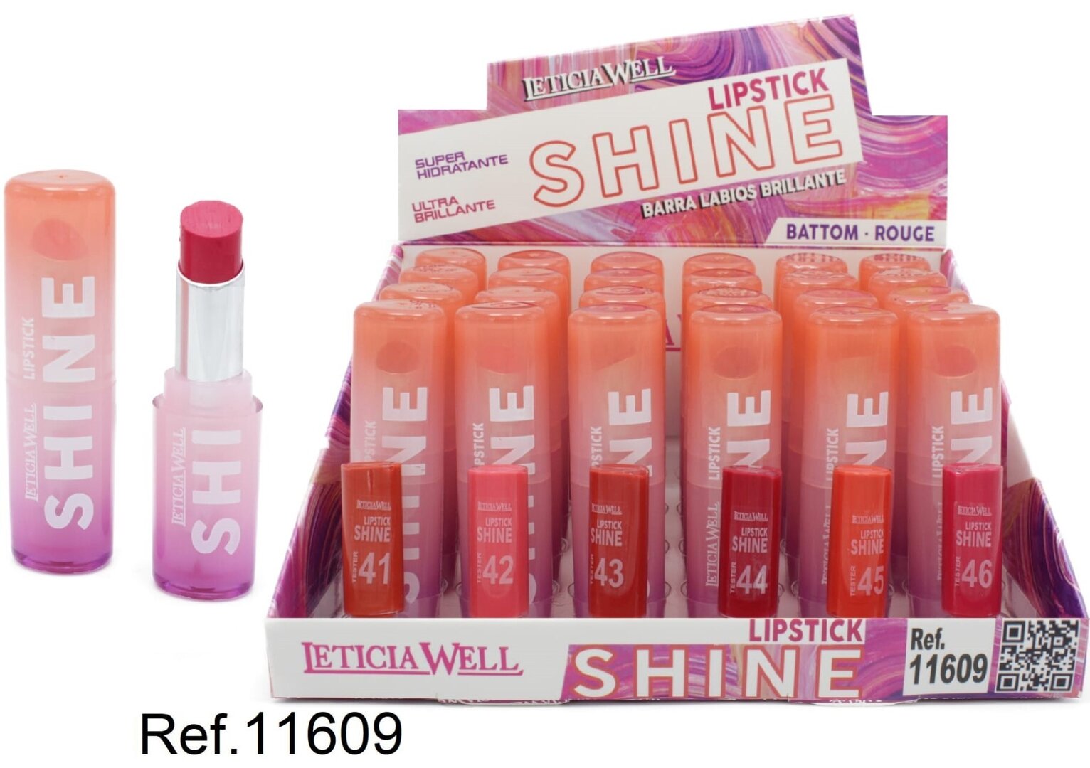 BARRA DE LABIOS (0.89€ UNIDAD) PACK 24 LETICIA WELL