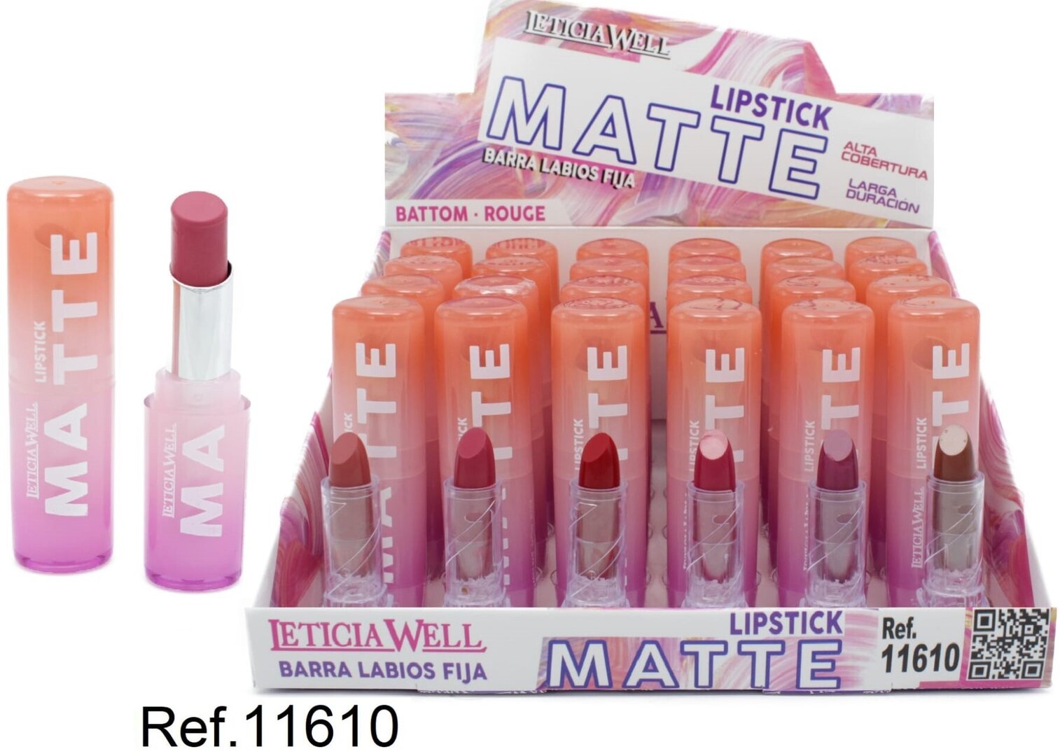 BARRA DE LABIOS (0.89€ UNIDAD) PACK 24 LETICIA WELL