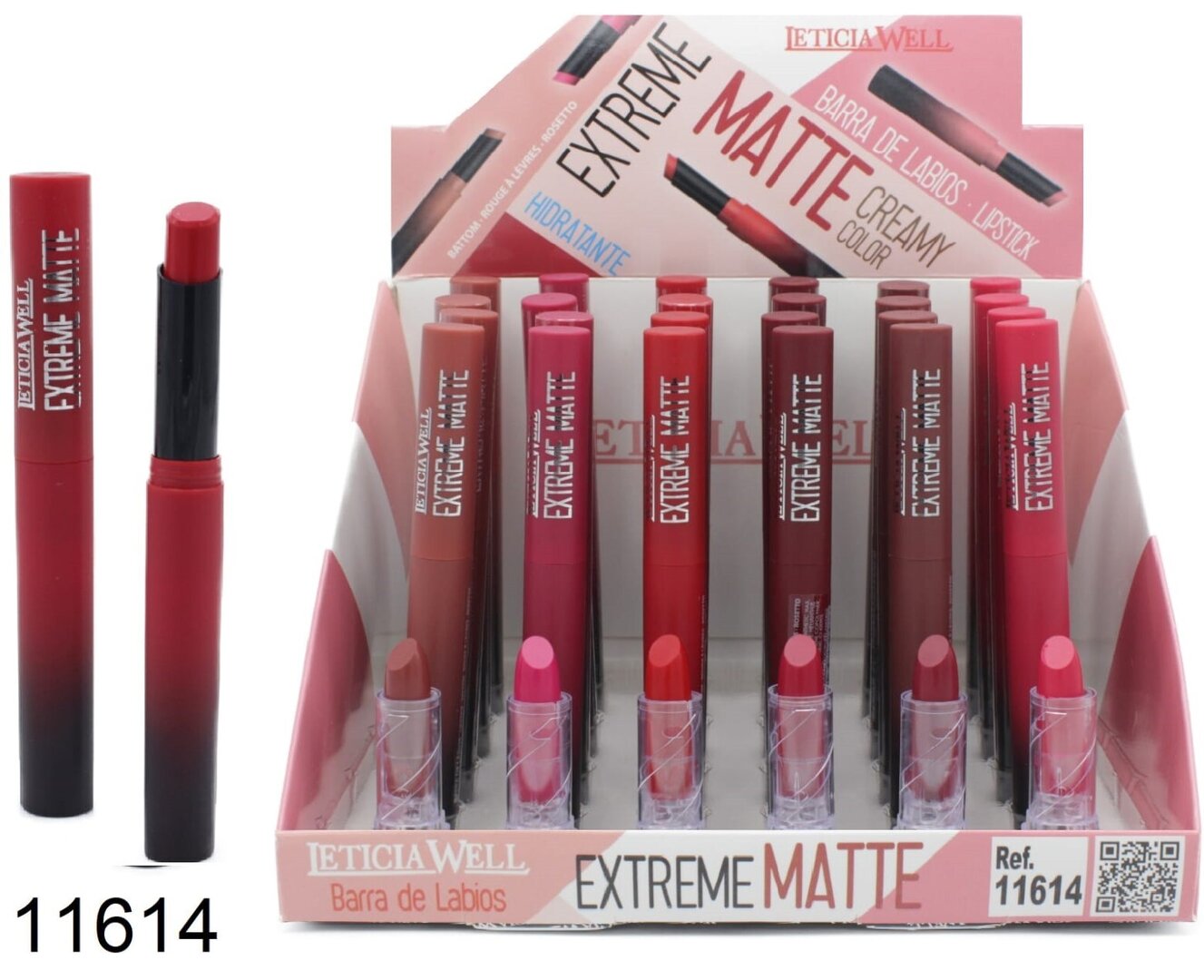 BARRA DE LABIOS (0.75€ UNIDAD) PACK 24 LETICIA WELL