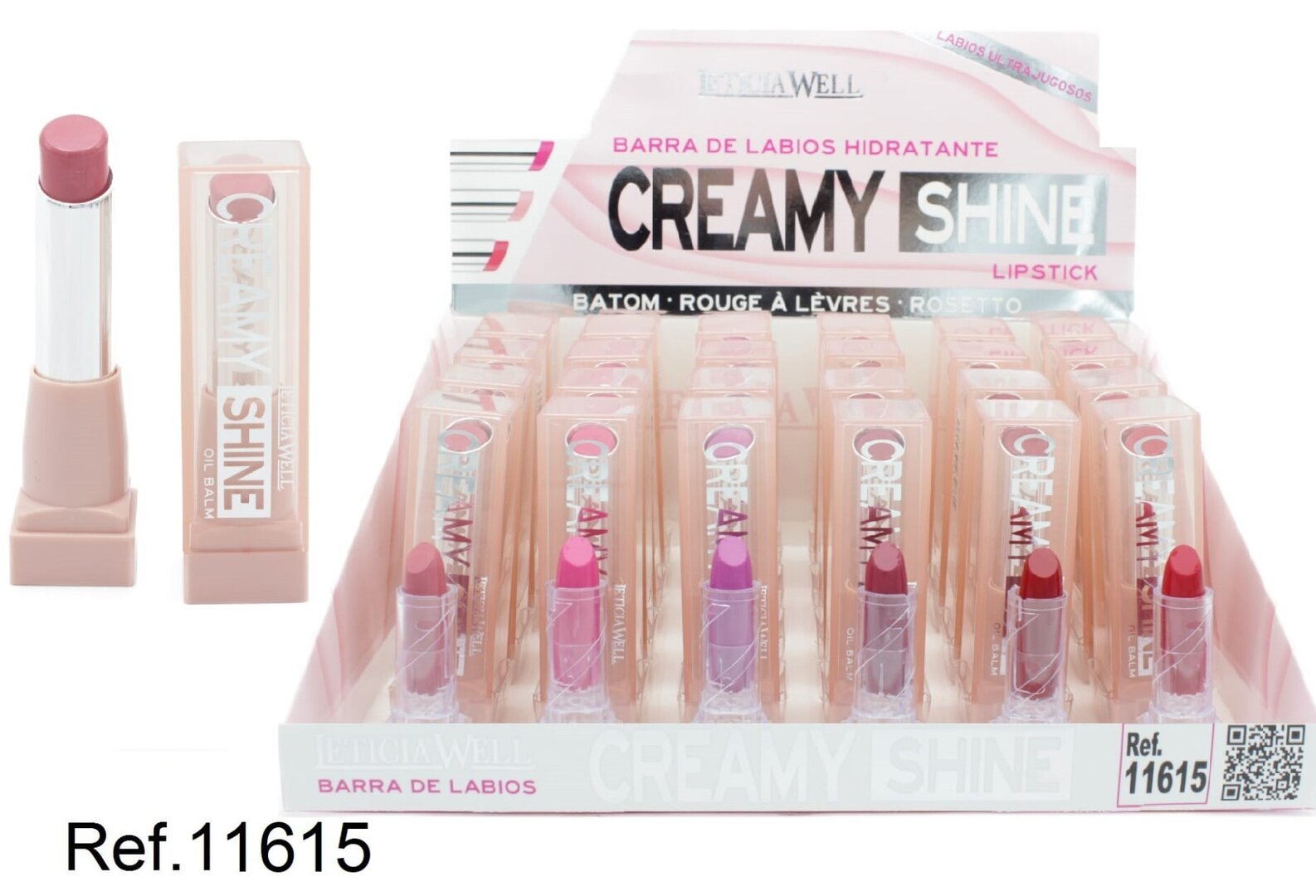 BARRA DE LABIOS (0.75€ UNIDAD) PACK 24 LETICIA WELL