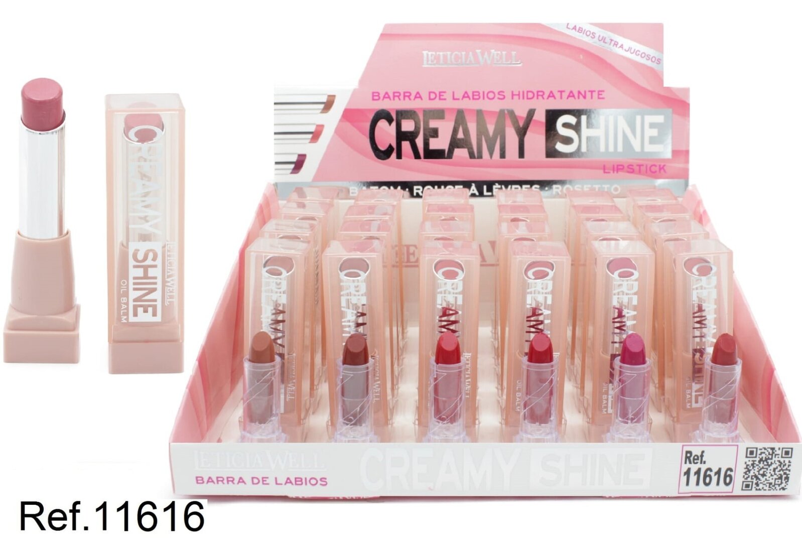 BARRA DE LABIOS (0.75€ UNIDAD) PACK 24 LETICIA WELL