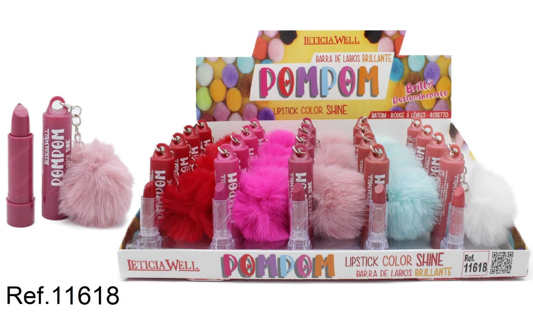 BARRA DE LABIOS (0.75€ UNIDAD) PACK 20 LETICIA WELL