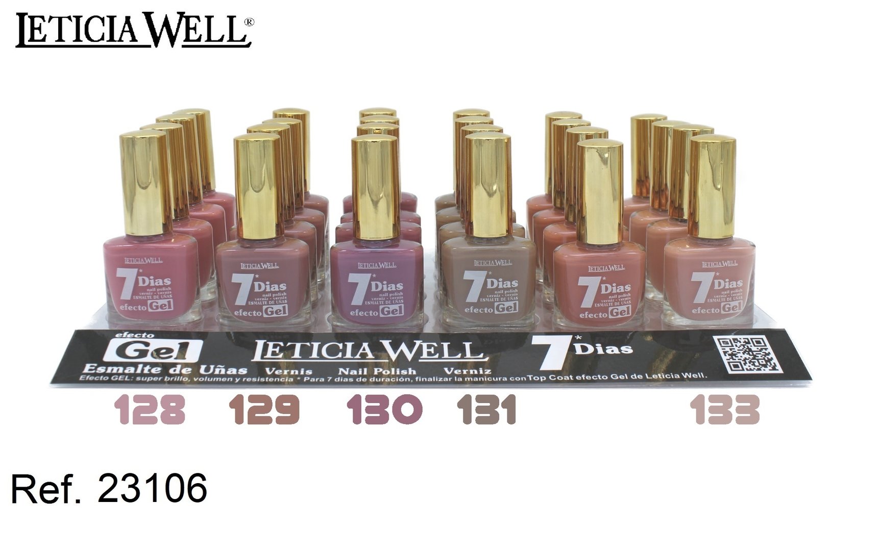 laca de uñas 7 dias gel(0,57 € UNIDAD) PACK 24 LETICIA WELL