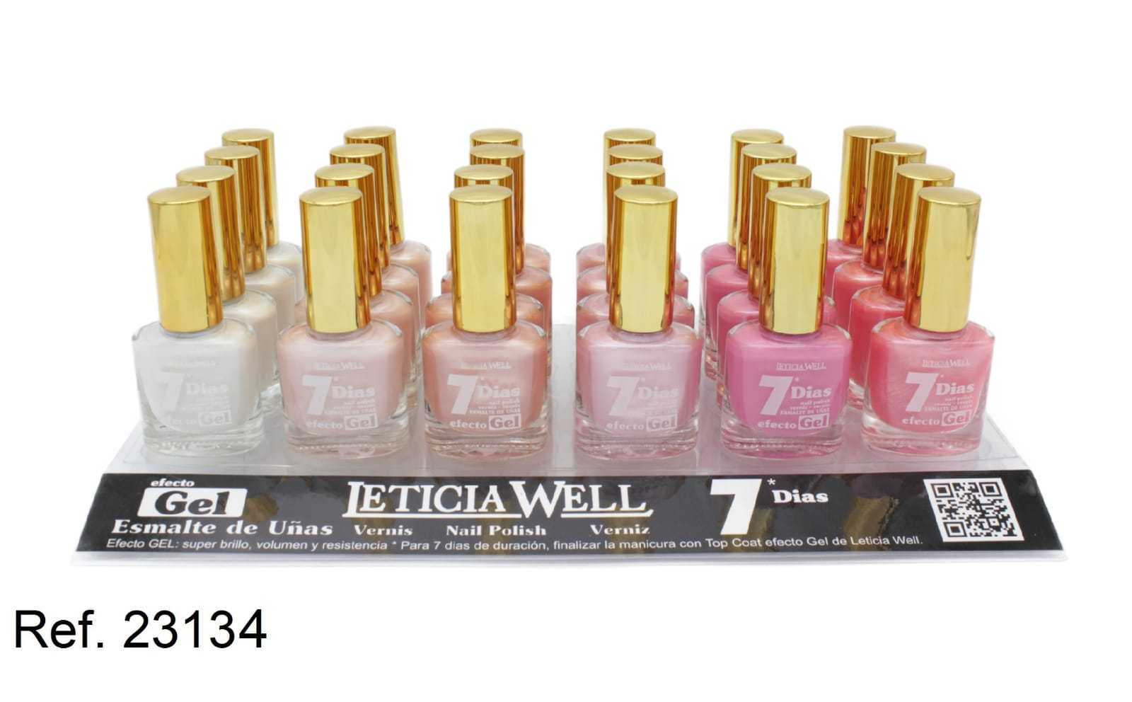 laca de uñas 7 dias gel(0,57 € UNIDAD) PACK 24 LETICIA WELL