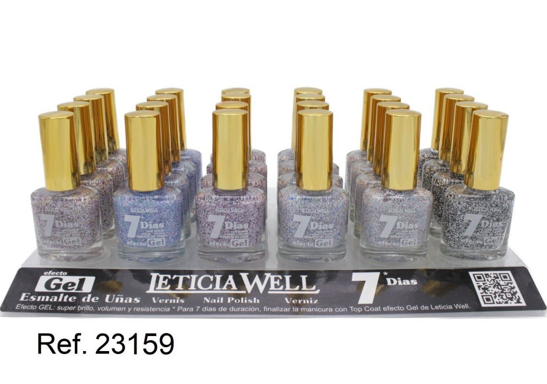 laca de uñas 7 dias gel(0,57 € UNIDAD) PACK 24 LETICIA WELL