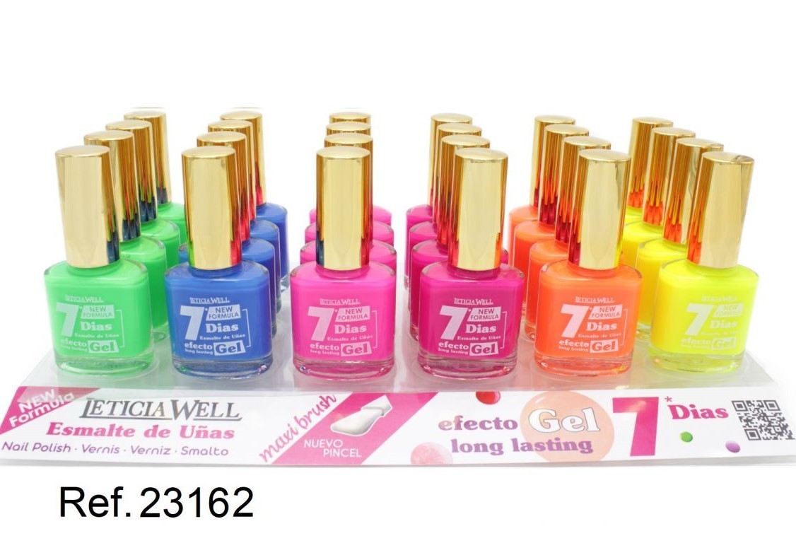 laca de uñas 7 dias gel(0,59 € UNIDAD) PACK 24 LETICIA WELL