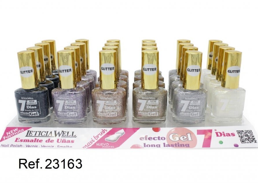 laca de uñas 7 dias gel(0,60 € UNIDAD) PACK 24 LETICIA WELL