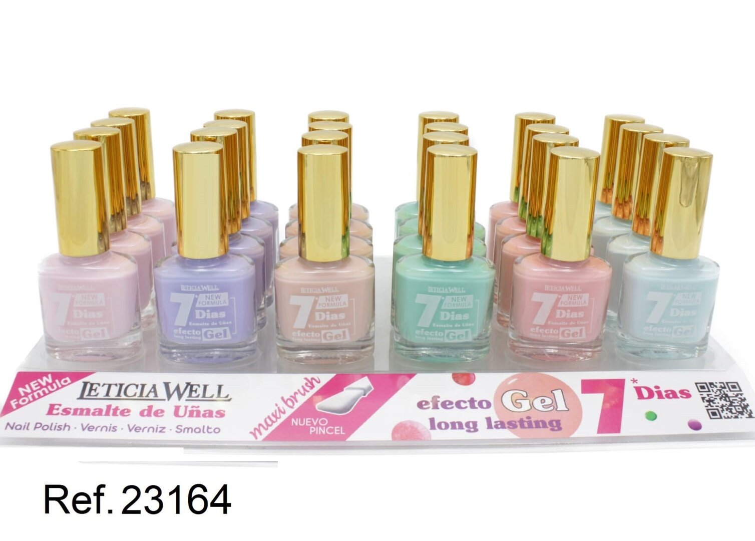 laca de uñas 7 dias gel(0,60 € UNIDAD) PACK 24 LETICIA WELL