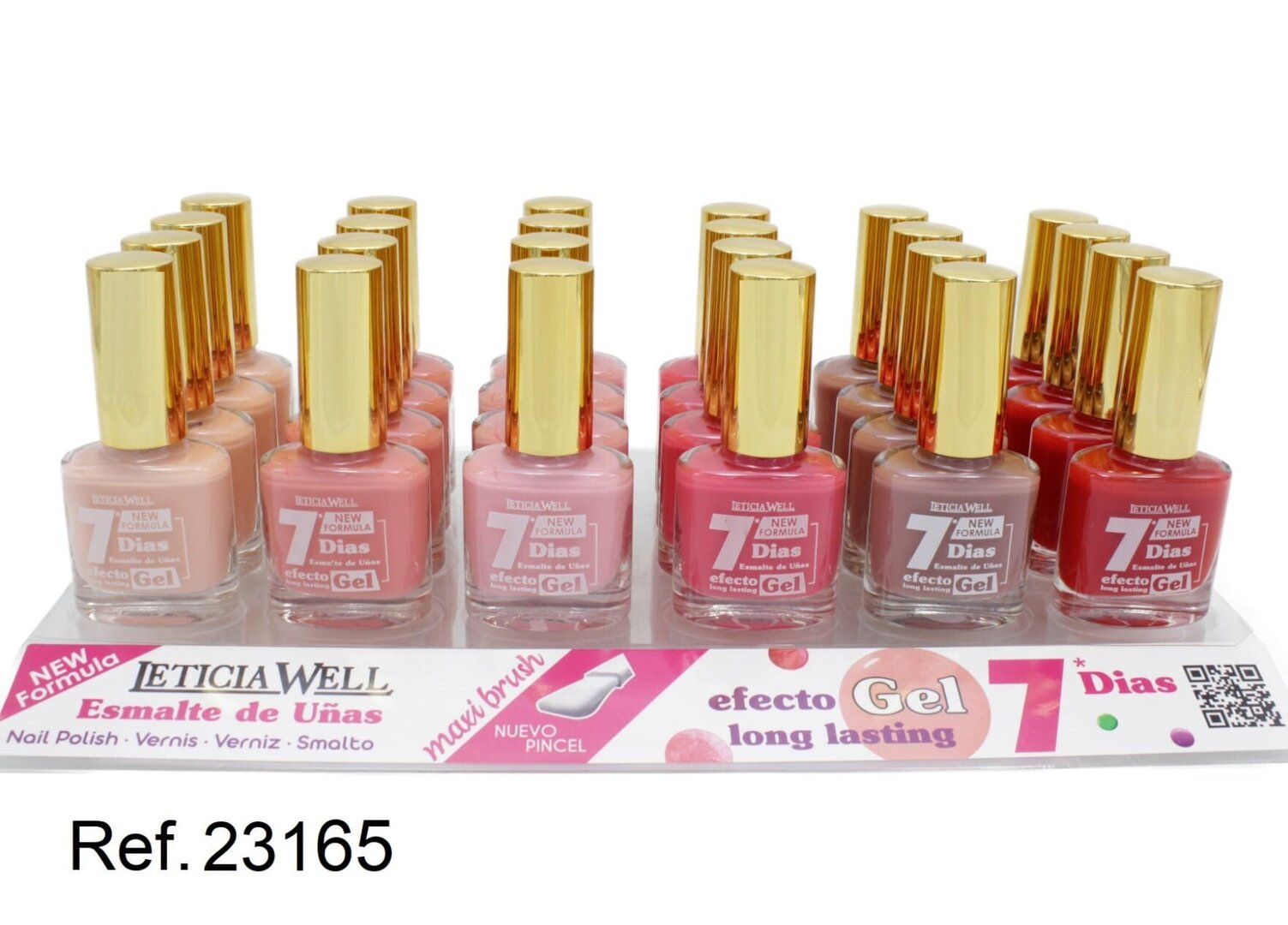 laca de uñas 7 dias gel(0,60 € UNIDAD) PACK 24 LETICIA WELL