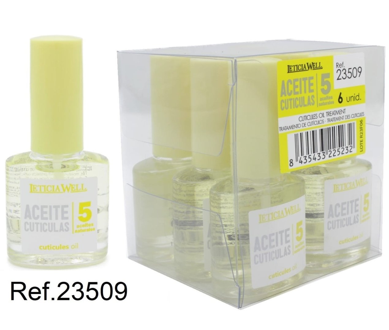 TRATAMIENTO DE CUTICULAS (0.65 € UNIDAD) PACK 6 LETICIA WELL