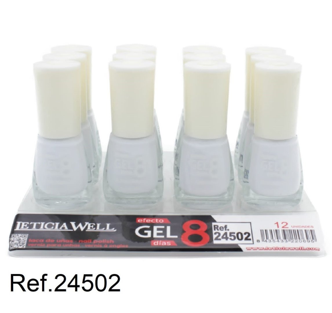 laca de uñas 8 dias efecto gel(0,49 € UNIDAD) PACK 12 LETICIA WELL