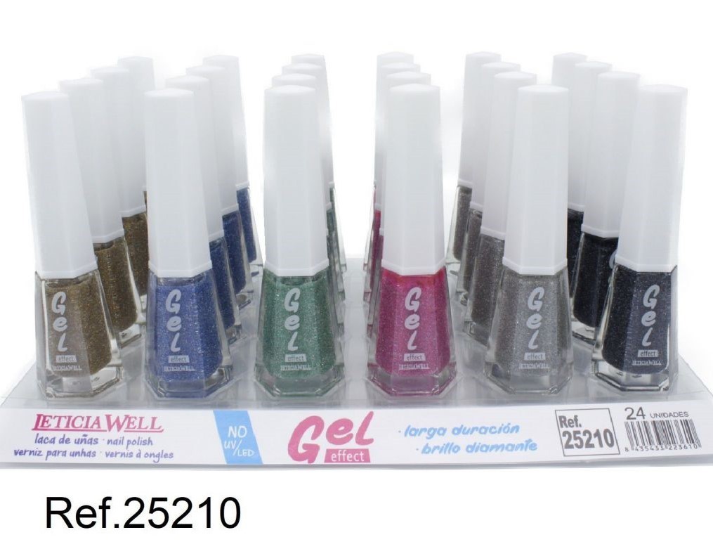 laca de uñas gel efecto (0.39€ UNIDAD) PACK 24 LETICIA WELL