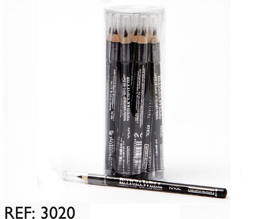 LAPIZ DE OJOS KHOL NEGRO (0.32€ UNIDAD)PACK 20 LETICIA WELL