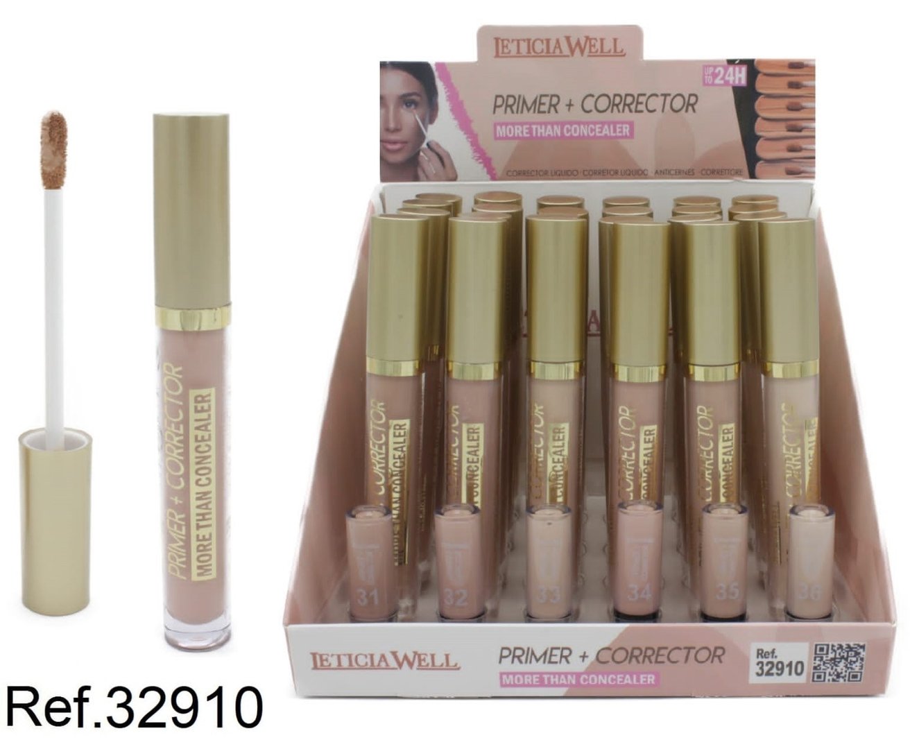 CORRECTOR DE OJERAS (0.60€‚UNIDAD) PACK 24 LETICIA WELL