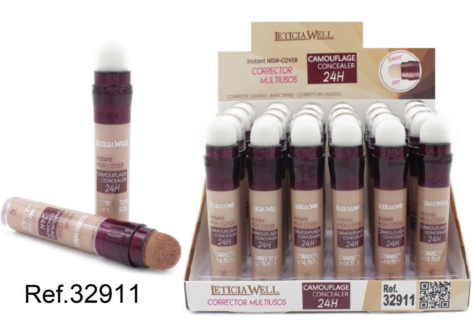 CORRECTOR LIQUIDO (1.25€‚UNIDAD) PACK 24 LETICIA WELL