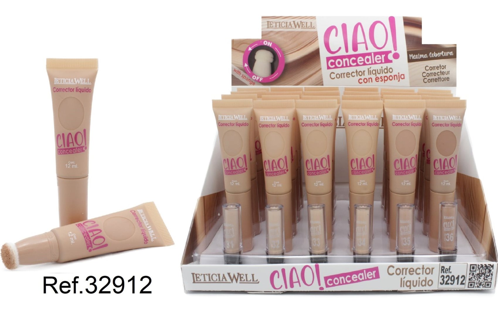CORRECTOR LIQUIDO (0,99€‚UNIDAD) PACK 24 LETICIA WELL