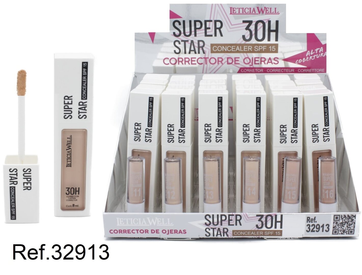 CORRECTOR DE OJERAS (0.90€‚UNIDAD) PACK 24 LETICIA WELL